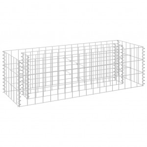 Arriate de gaviones de acero galvanizado 90x30x30 cm H