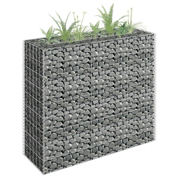 Arriate de gaviones de acero galvanizado 90x30x90 cm D