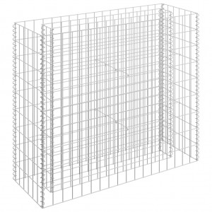 Arriate de gaviones de acero galvanizado 90x30x90 cm H
