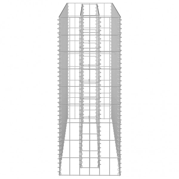 Canteiro elevado/cesto gabião 90x30x90 cm aço galvanizado M 5
