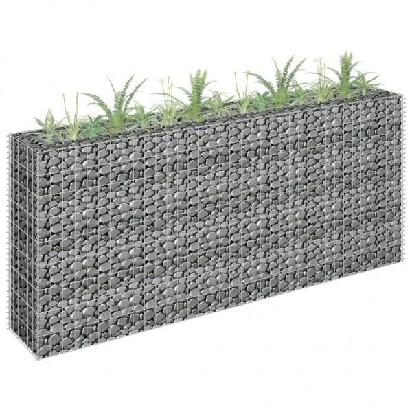 Arriate de gaviones de acero galvanizado 180x30x90 cm D