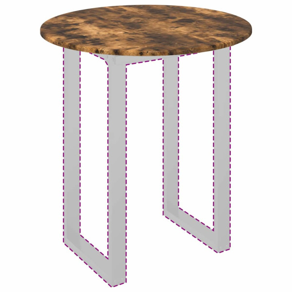 Encimera Roble ahumado 70 x 70 x 1.5 cm Madera contrachapada M 3