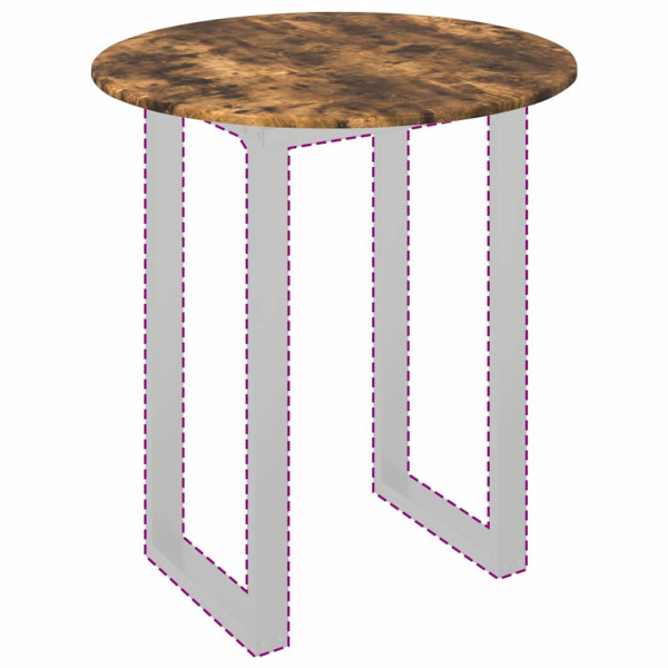 Encimera Roble ahumado 80 x 80 x 1.5 cm Madera contrachapada M 3