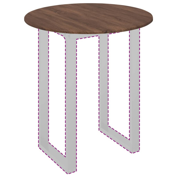 Encimera Marrón roble 80 x 80 x 1.5 cm Madera contrachapada M 3