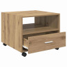 Mesa de Café Roble artisan 55 x 55 x 45 cm Madera contrachapada 5