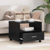 Mesa de Café Roble negro 55 x 55 x 45 cm Madera contrachapada 4