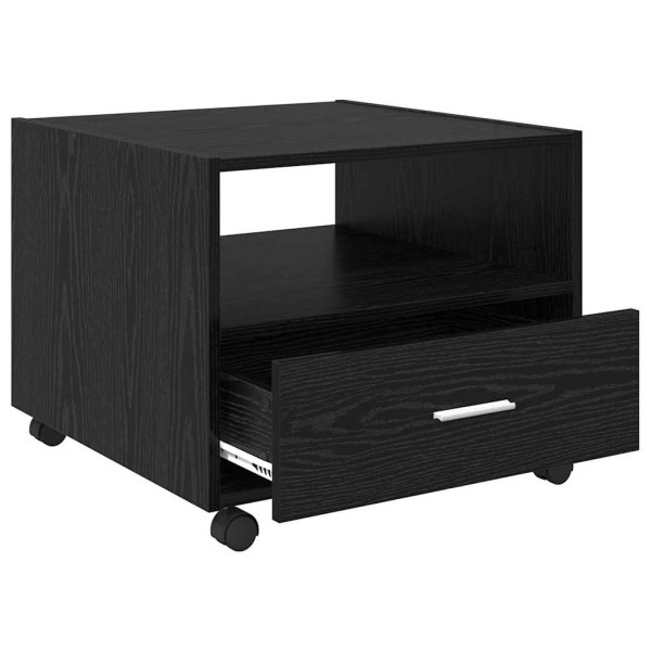 Mesa de Café Roble negro 55 x 55 x 45 cm Madera contrachapada M 5
