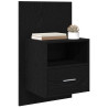 Mueble de cama con cajón 2 pcs Roble negro 48.5 x 32.5 x 80 cm 3