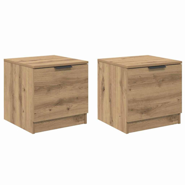 Mueble de cama 2 pcs Roble artisan 40 x 39 x 40 cm M 2