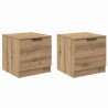 Mueble de cama 2 pcs Roble artisan 40 x 39 x 40 cm 2