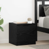 Mueble de cama 2 pcs Roble negro 40 x 39 x 40 cm 1