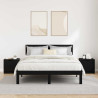 Mueble de cama 2 pcs Roble negro 40 x 39 x 40 cm 4
