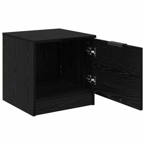 Mueble de cama 2 pcs Roble negro 40 x 39 x 40 cm M 5