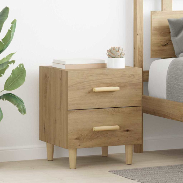 Mueble de cama con cajón 2 pcs Roble artisan 40 x 35 x 47.5 cm D