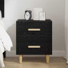 Mueble de cama con cajón Roble negro 40 x 35 x 47.5 cm 4