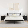 Mueble de cama con cajón 2 pcs Roble negro 40 x 35 x 47.5 cm 4