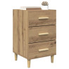Armario de Noche con cajón Roble artisan 40 x 40 x 66 cm 3
