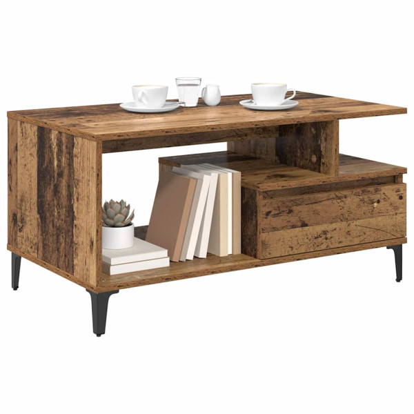 Mesa de Café Madera vieja 90 x 49 x 45 cm Madera contrachapada M 3