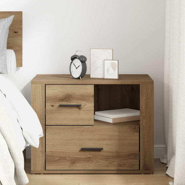 Armario de Noche con cajón Roble artisan 60 x 36 x 45 cm M 4