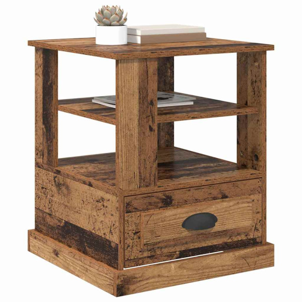 Armario de Noche con cajón Madera vieja 50 x 50 x 60 cm M 3