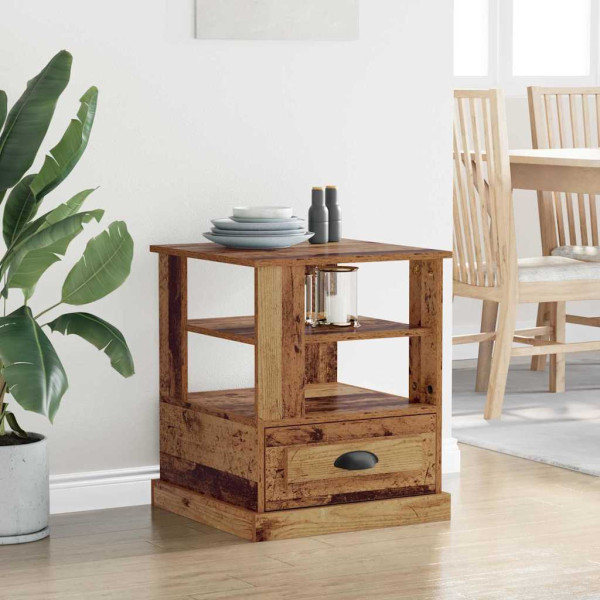 Armario de Noche con cajón Madera vieja 50 x 50 x 60 cm M 4