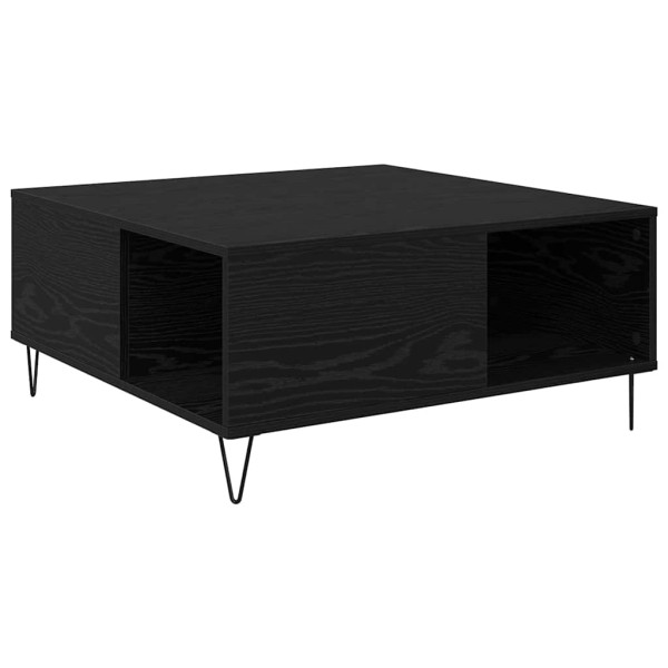 Mesa de Café Roble negro 80 x 80 x 36.5 cm Madera contrachapada M 2