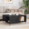 Mesa de Café Roble negro 80 x 80 x 36.5 cm Madera contrachapada 4