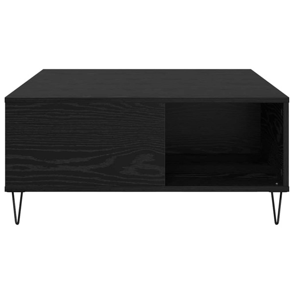 Mesa de Café Roble negro 80 x 80 x 36.5 cm Madera contrachapada M 5