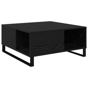 Mesa de Café Roble negro 80 x 80 x 36.5 cm Madera contrachapada H