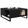 Mesa de Café Roble negro 80 x 80 x 36.5 cm Madera contrachapada 3
