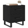 Cajoneras de Noche 2 pcs Roble negro 40 x 35 x 47.5 cm 3