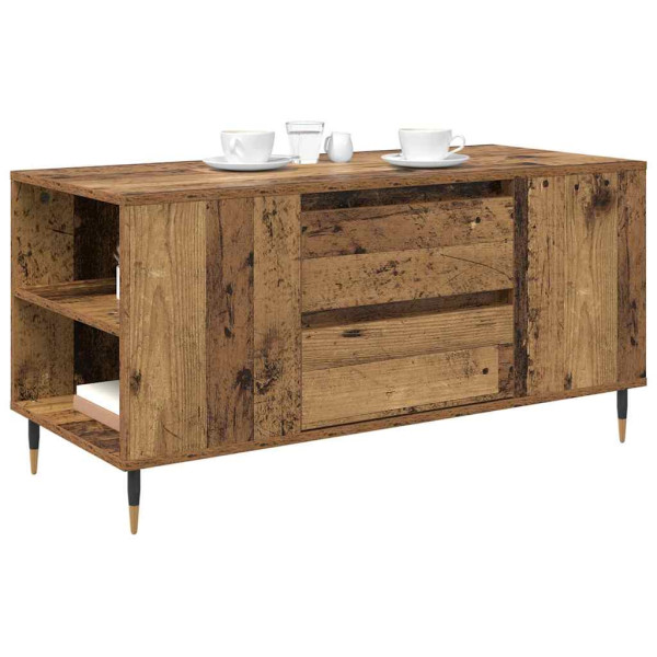 Mesa de Café with Drawer Madera vieja 102 x 44.5 x 50 cm M 3