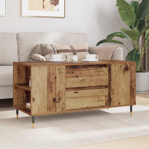 Mesa de Café with Drawer Madera vieja 102 x 44.5 x 50 cm M 4