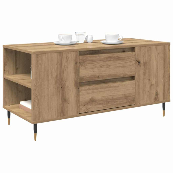 Mesa de Café with Drawer Roble artisan 102 x 44.5 x 50 cm M 3