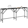 Mesa Consola Roble negro 180 x 29 x 75 cm Madera contrachapada 3