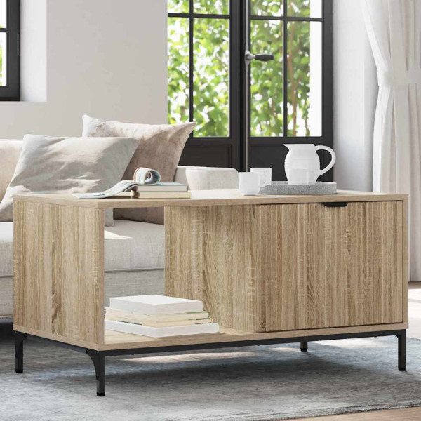 Mesa de Café Roble Sonoma 90 x 49 x 46 cm Madera contrachapada D