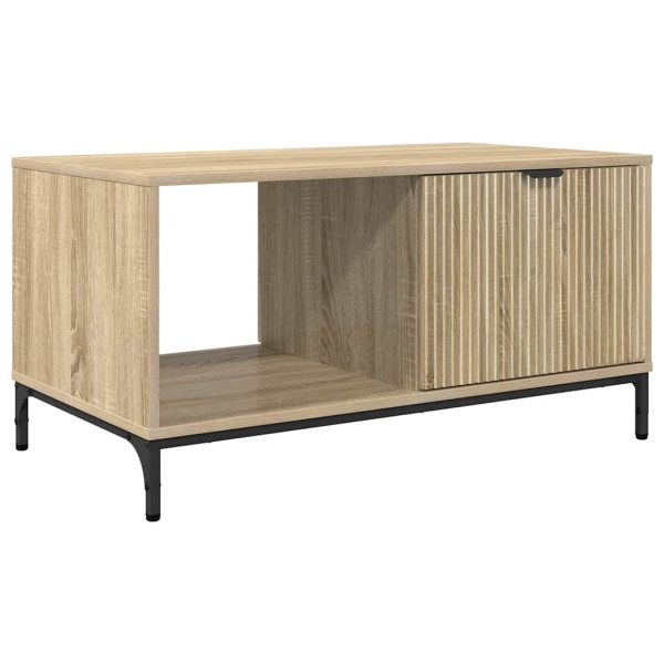 Mesa de Café Roble Sonoma 90 x 49 x 46 cm Madera contrachapada M 2