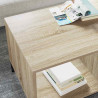 Mesa de Café Roble Sonoma 90 x 49 x 46 cm Madera contrachapada 4