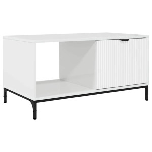 Mesa de Café Blanco brillante 90 x 49 x 46 cm H