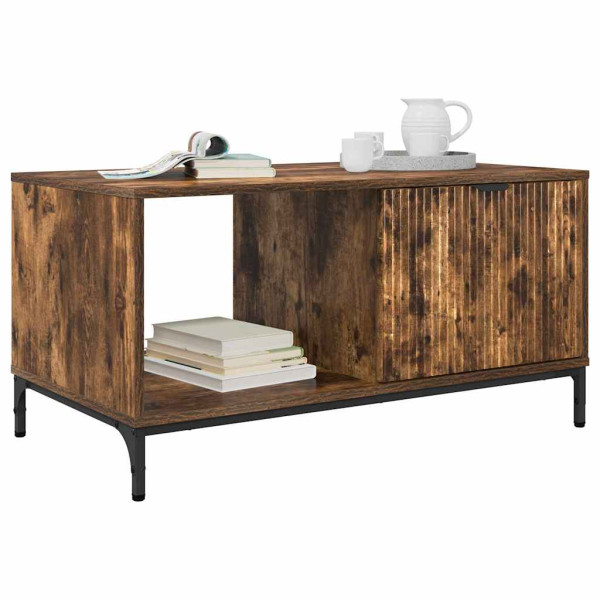 Mesa de Café Roble ahumado 90 x 49 x 46 cm Madera contrachapada M 3