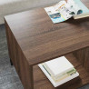 Mesa de Café Marrón roble 90 x 49 x 46 cm Madera contrachapada 4