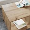 Mesa de Café Roble artisan 90 x 49 x 46 cm Madera contrachapada 4