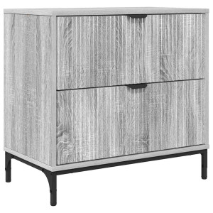 Mesa de Noche con cajón Gris sonoma 63.5 x 36 x 61 cm H