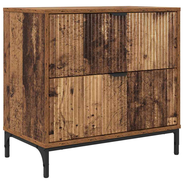 Mesa de Noche con cajón Madera vieja 63.5 x 36 x 61 cm M 2