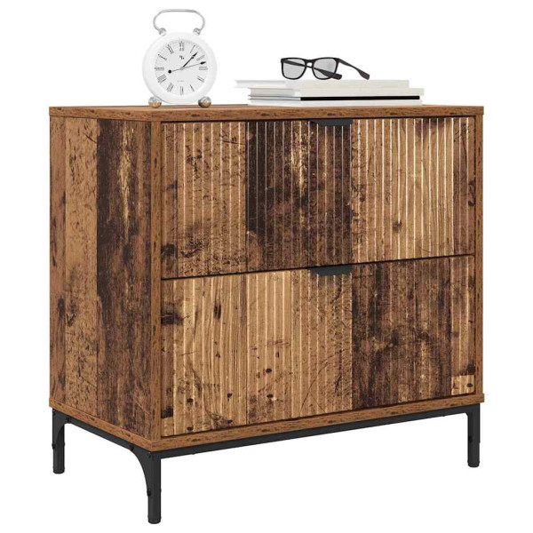 Mesa de Noche con cajón Madera vieja 63.5 x 36 x 61 cm M 3