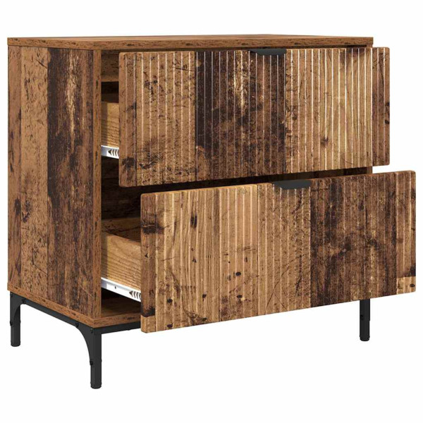 Mesa de Noche con cajón Madera vieja 63.5 x 36 x 61 cm M 5