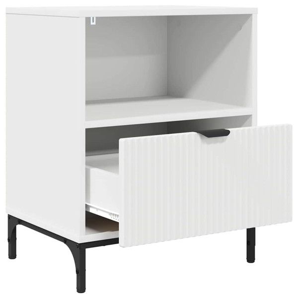 Mesa de Noche Blanco 49 x 36 x 61 cm Madera contrachapada M 5