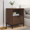 Mesas de noche con cajón 2 pcs Marrón roble 49 x 36 x 61 cm 4
