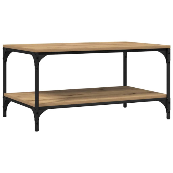 Mesa de Café Roble artisan 80 x 50 x 40 cm Madera contrachapada M 2