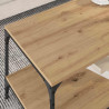 Mesa de Café Roble artisan 80 x 50 x 40 cm Madera contrachapada 4